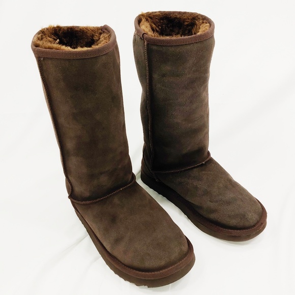 UGG Shoes - Ugg Australia Classic Tall Boots Chocolate Size 8